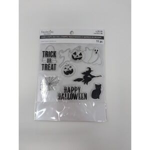 Recollections Halloween Clear Stamps & Does Trick Or Treat 11 Pieces Paper Craft